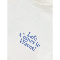 NAME IT T-shirt Fukkan Cloud Dancer Life Comes In Waves